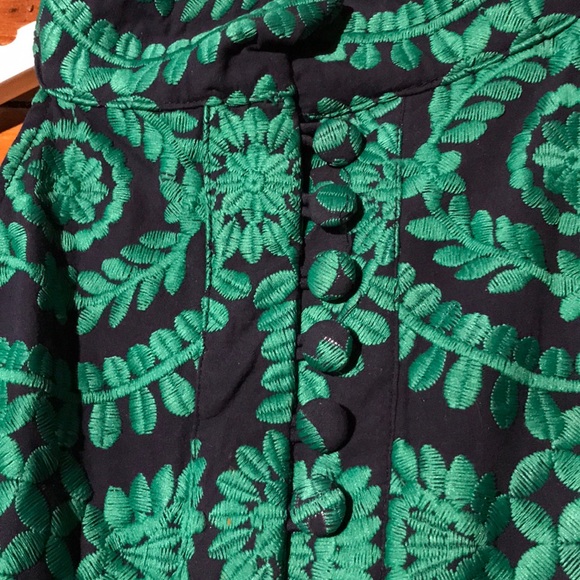 Green brocade romper - Picture 4 of 4